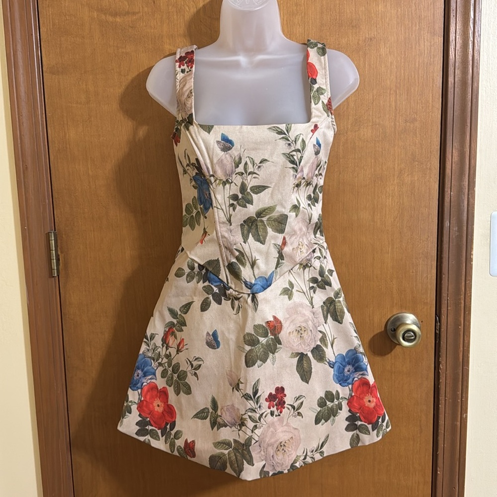 Floral corset dress NWT
